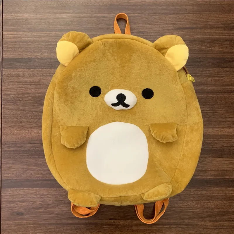 Новый милый медведь Rilakkuma для мальчиков и девочек Детский плюшевый рюкзак сумки