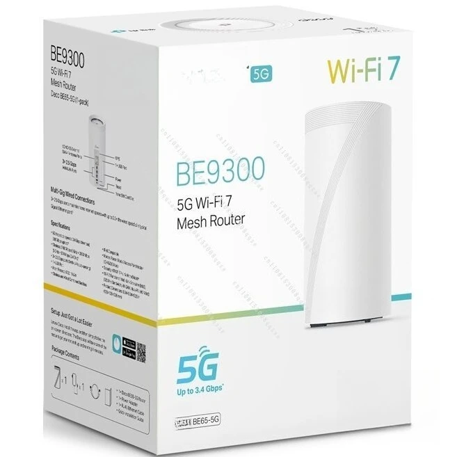 Фото BE65-5G BE9300 Трехдиапазонная Mesh Wi-Fi7 беспроводная SIM-карта №1