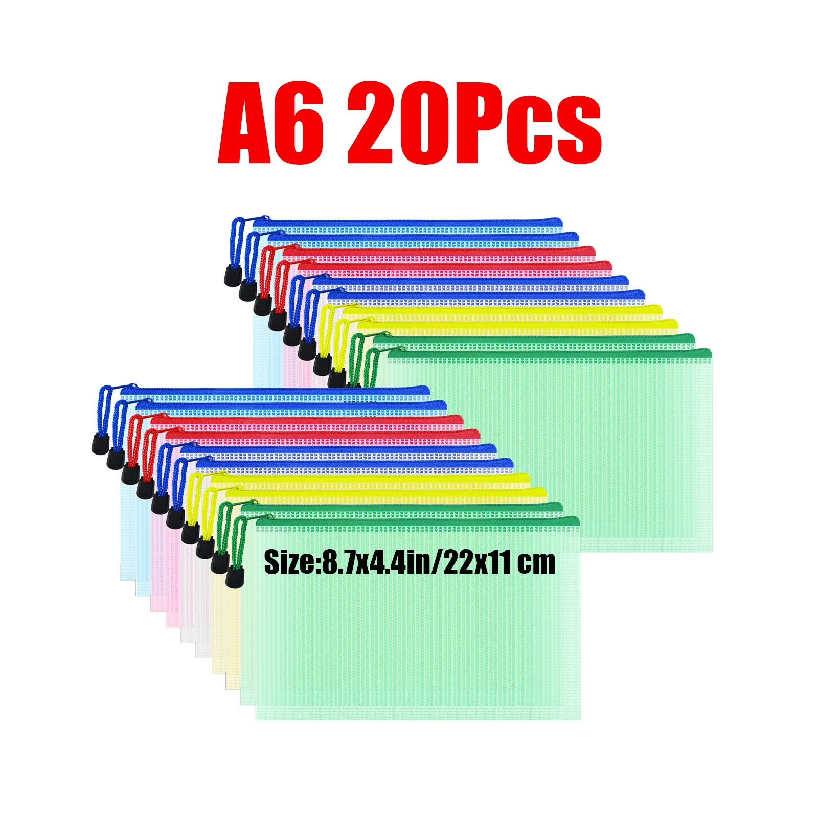 

Прозрачная водонепроницаемая сумка для документов Zipper Mesh Bags