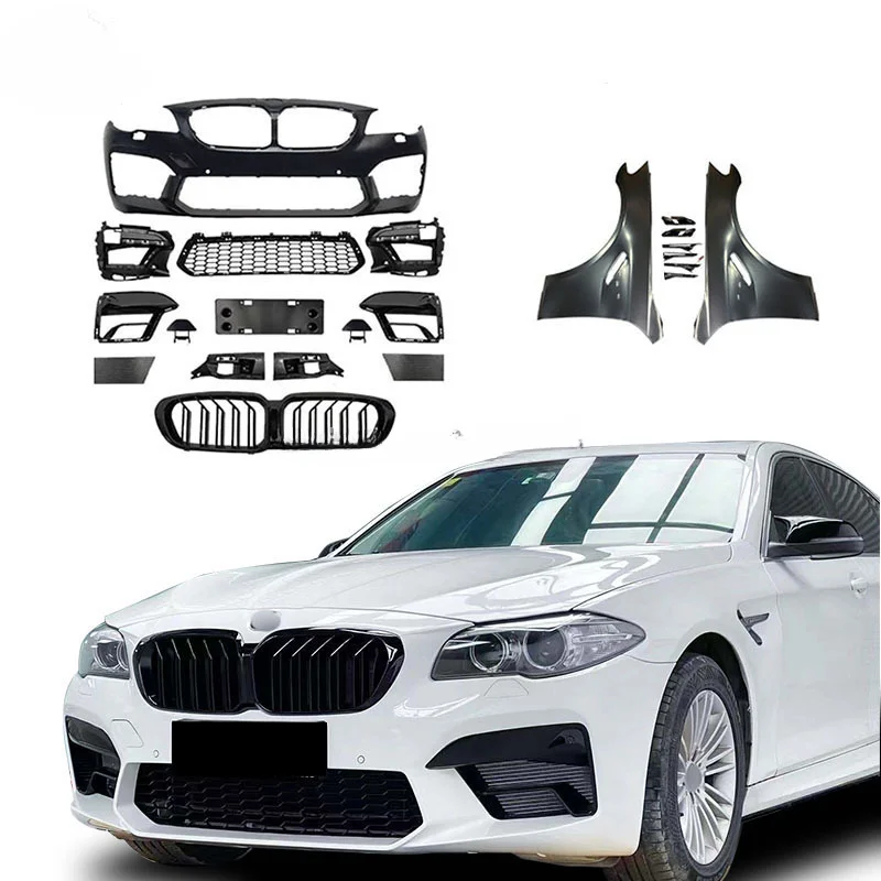 

Automotive parts F10 body kits For BMW BRILLIANCE 5-SERIES F18 upgrade 2021+ M5 car bumper Grill fenders
