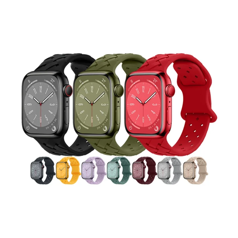 

Silicone Watch Bands for 49mm Apple Watch Strap Series 8Ultra/8/7/6/5/SE Smart 41/45mm Rubber Loop Belt