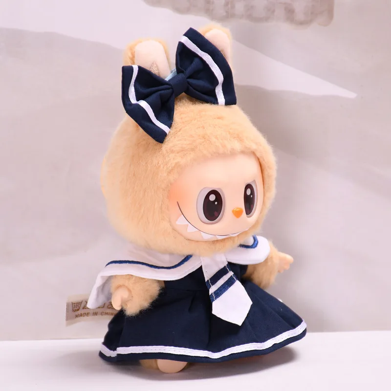 17 см одежда для кукол Labubu милая мини-плюшевая кукла аксессуары одежды монстра FE01J