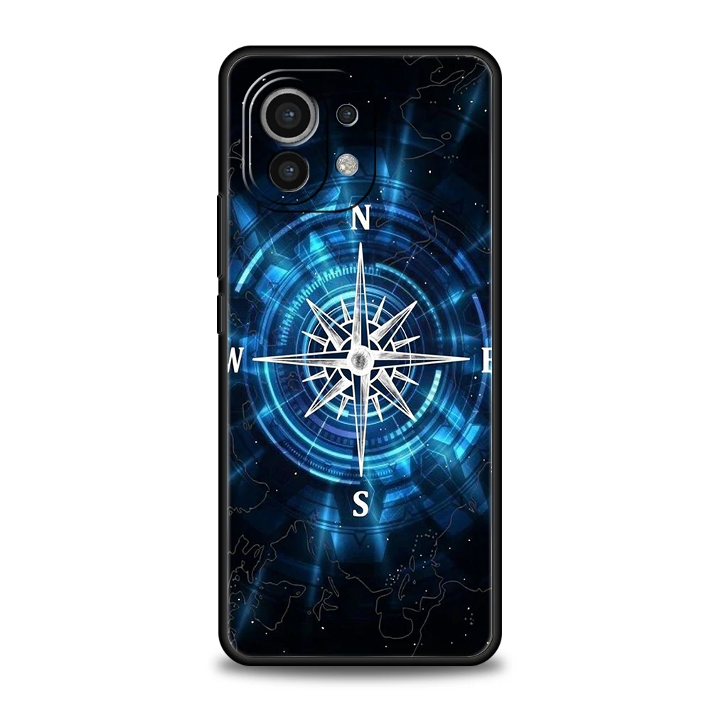 Чехол для телефона с компасом Xiaomi Mi 14 13 12 11 Ultra 13T 12T Poco C51 F3 F4 F5 X3 X4 NFC M3 Pro Lite