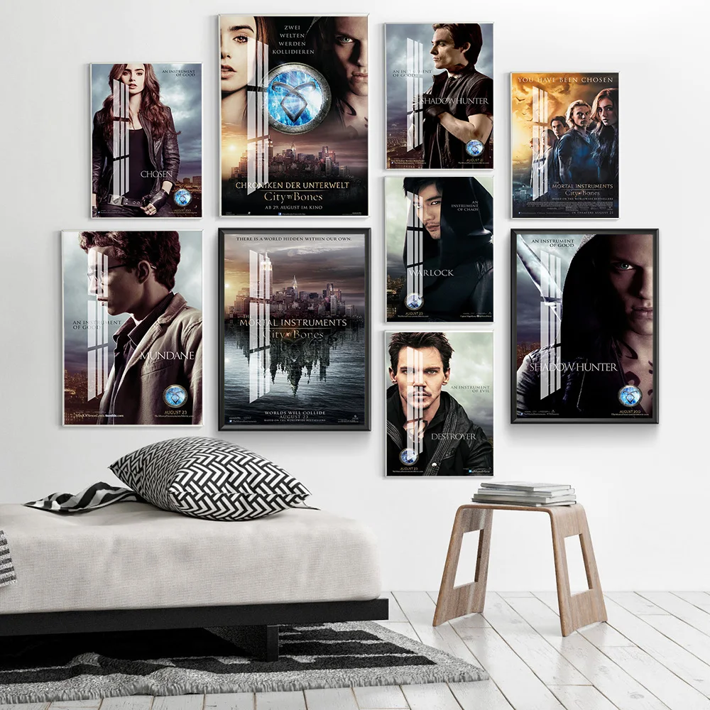 

The Mortal Instruments City Of Bones Fantasy Action Film Print Art Poster Movie Wall Picture Home Decor Modern Canvas Painting