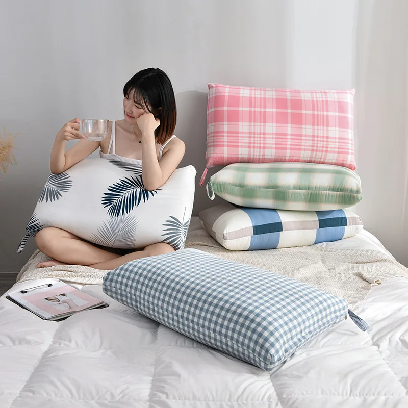 

Мягкая хлопковая Подушка Shui для одного студента, общежития, гостиницы, подушка, подарок, Прямоугольная подушка для постельного белья