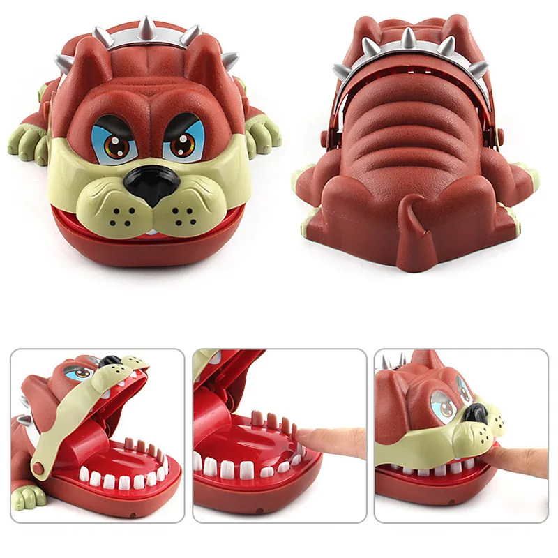 

Biting Dog Lucky French Bulldog Joke gadgets party Travel game for kids Children adult Family Halloween toy game