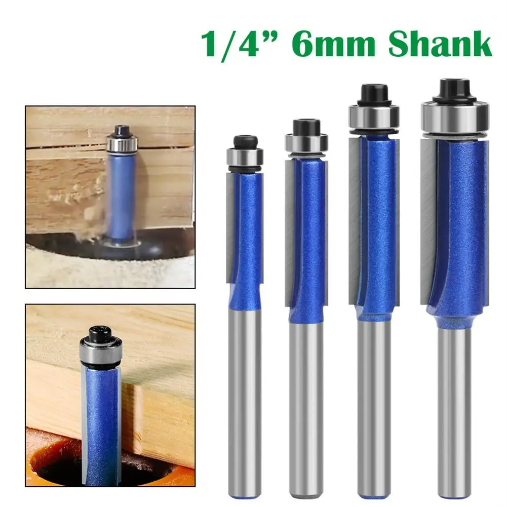 

NEW Router Bit Set 6mm 1/4" Shank Professional Grade Trimming Chamfering Knife Woodworking Milling Cutter