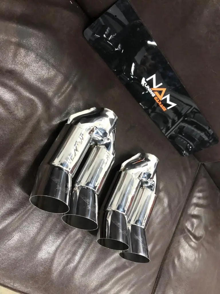 Выхлопная труба для BMW E36 профессиональная двойная Насадка На выхлопную трубу из