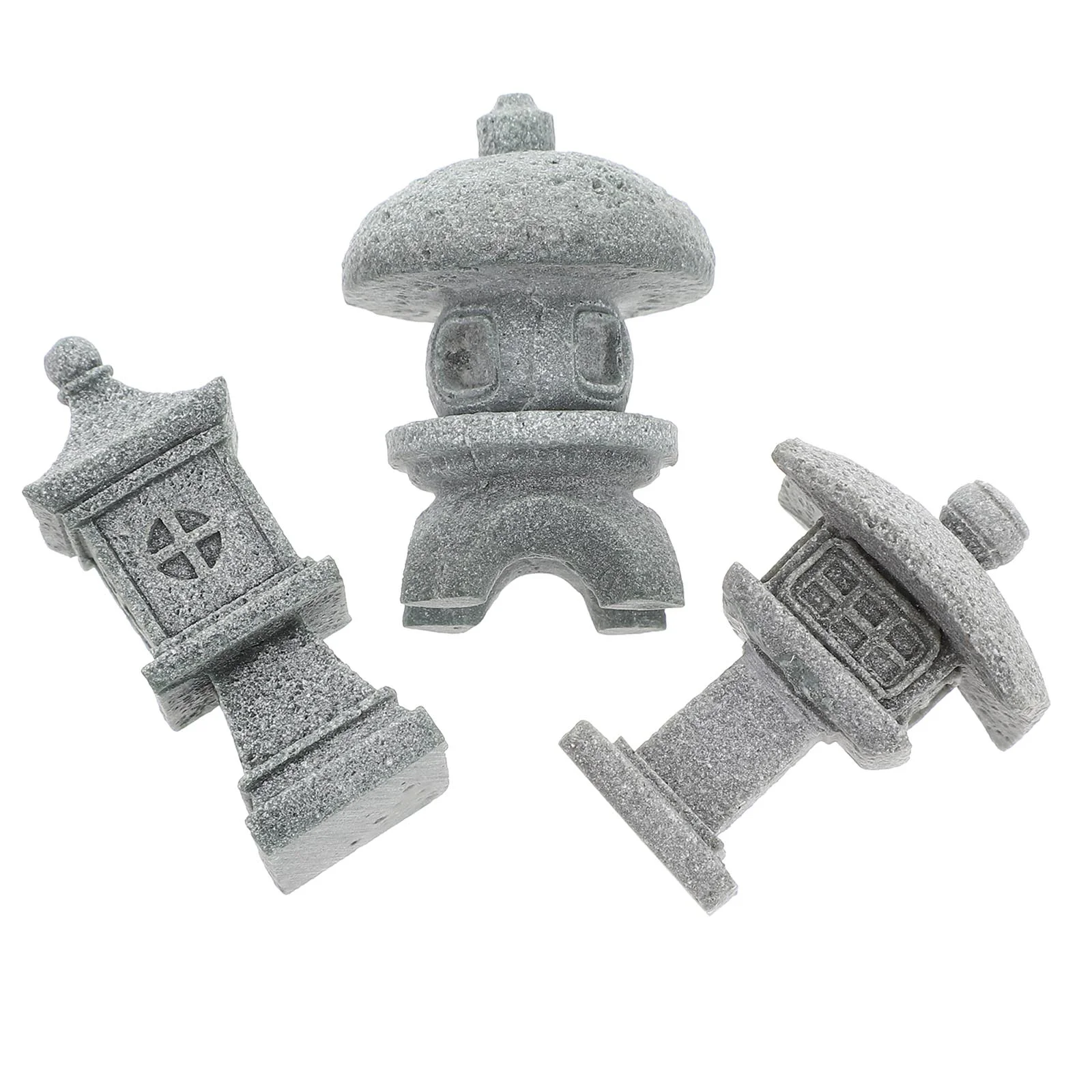 

Garden Statue Decor Accessories Mini Zen Pagoda Aquarium Decorations Ornament Micro Statues Japanese Asian Lantern Bonsai