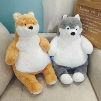new design soft giant puppy stuffed toy pillow hug cushion for bed peluche fox dog plushies decrative pillow for childrens room