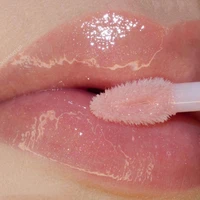 1pc glitter lip gloss moisturizing repairing reduce lip fine lines oil waterproof clear liquid capsule lipsticks makeup cosmetic