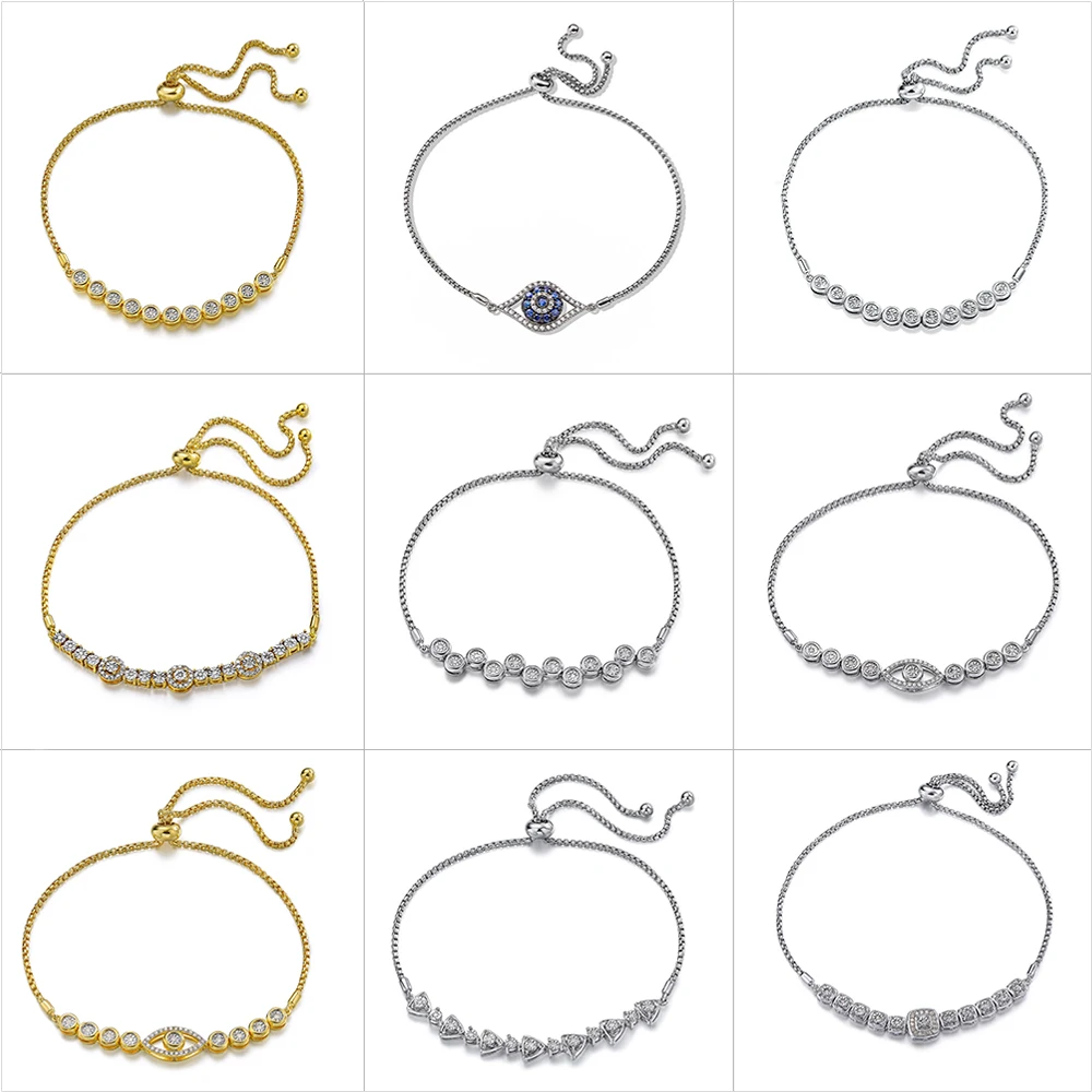 Женский браслет из серебра 100% пробы с натуральными бриллиантами