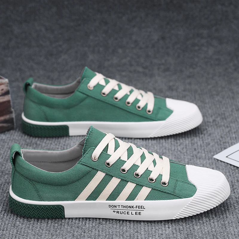 

2023 Hot Sale Men's Canvas Shoes Designer Lace Up Vulcanized Shoes Male Comfortable Casual Flats Mens Sneakers zapatllas hombre