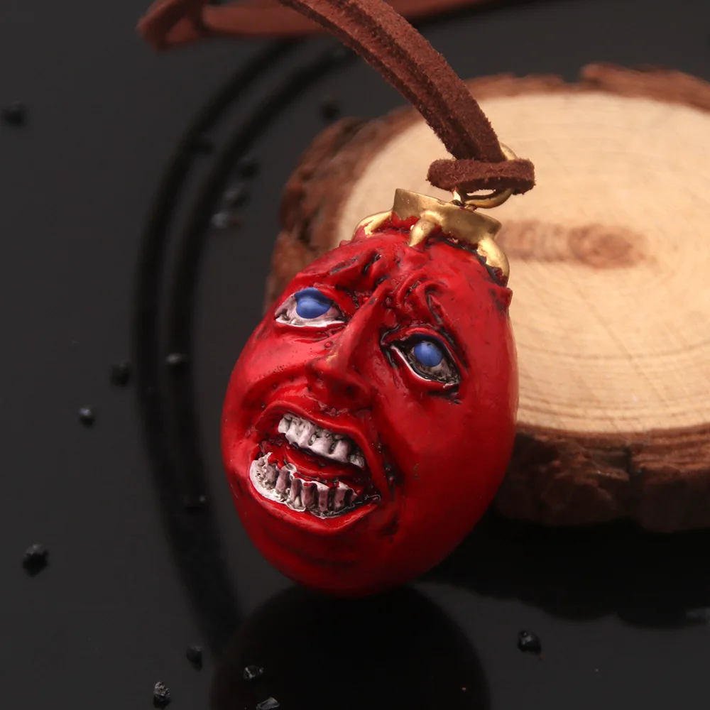 

New Berserk Necklace Overlord's Egg Beihe Wright Necklace Pendant Red Geometric Logo Jewelry Bag Key Pendant Men's Women's Gifts