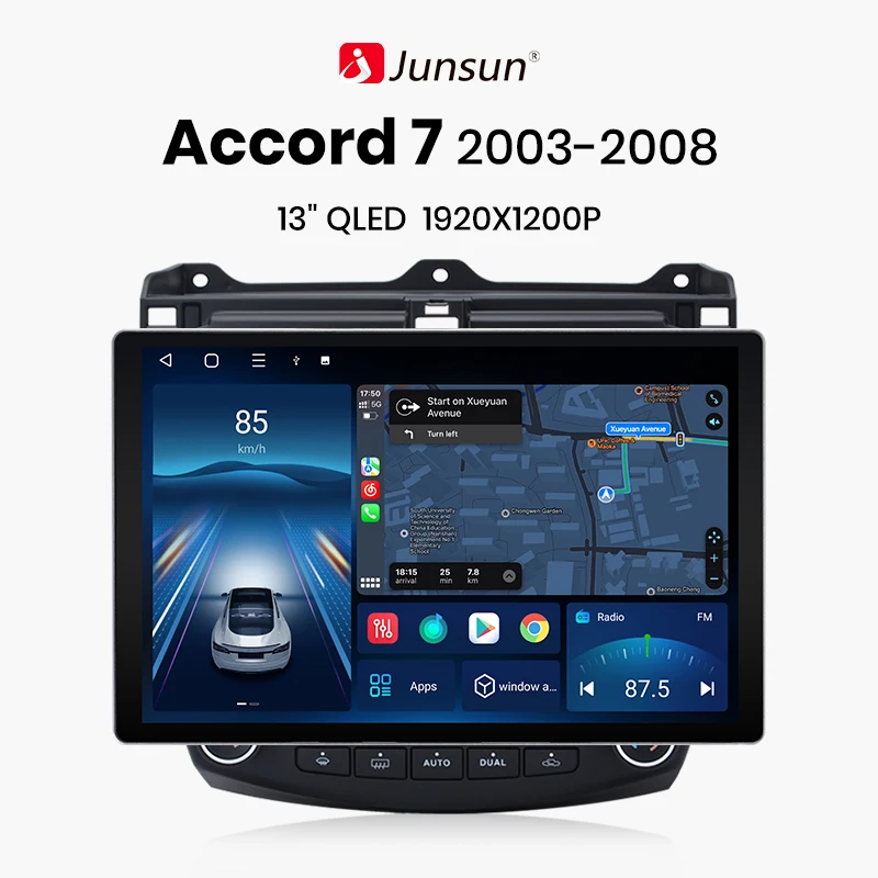 Junsun V1pro AI Voice For P eugeot 207 2006 - 2015 car radio 2 din