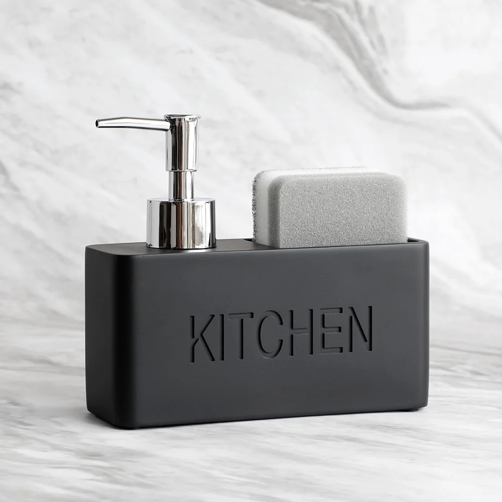 aliexpress.com - Dish Soap Dispenser for Kitchen Liquid Hand Soap Dispenser Pump Bottle Caddy with Storage Compartment Holds and Stores Sponges