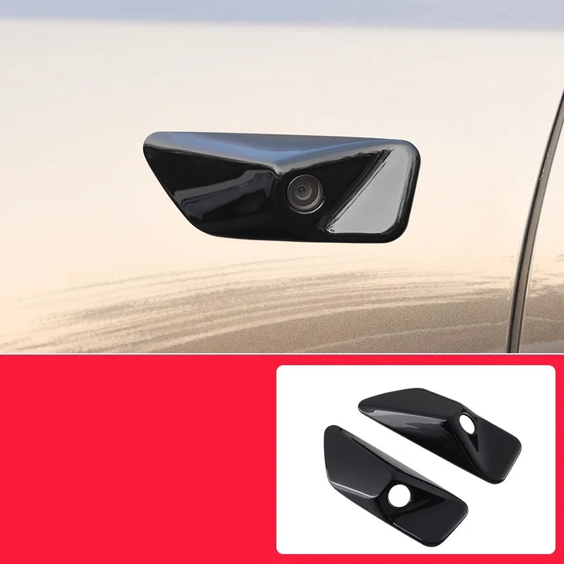 

Для Li Lixiang L7 L8 L9 2023 2022, Стайлинг автомобиля, черненая боковая этикетка, панель в виде листьев, защитный чехол для камеры, автоаксессуары