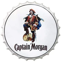 captain morgan decorative bottle caps metal tin signs cafe beer bar decoration plat wall art plaque vintage home decor