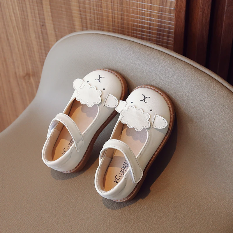 

Children Spring And Autumn New Small Leather Shoes Girls Soft Soled Bean Shoes Little Girls Casual Princess Shoes