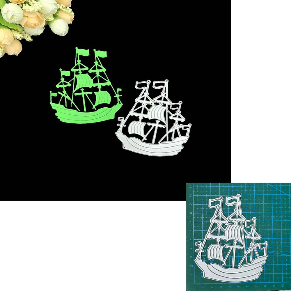 

Ocean Sailing Boat Die Cuts For Cards Making dies scrapbooking Boat Rowboat With Paddle metal cutting dies new 2023