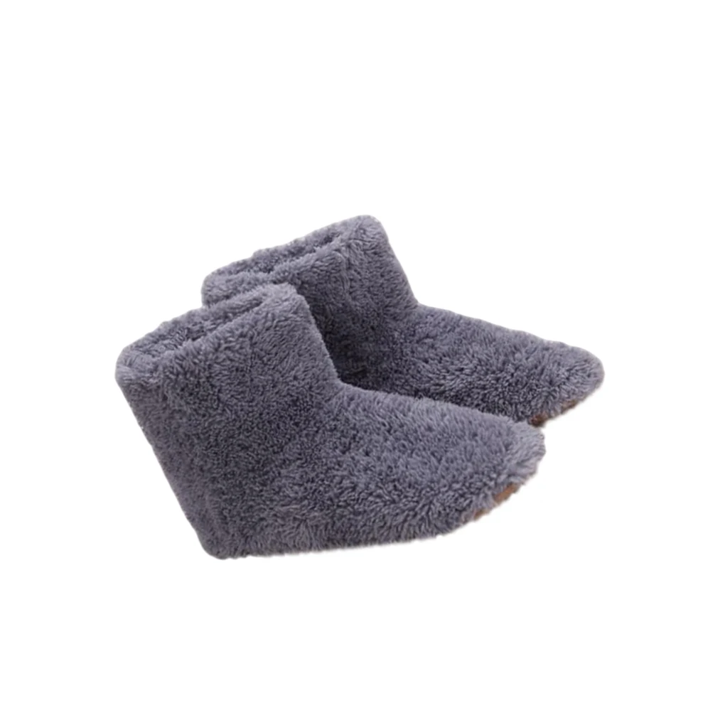 

Ботинки с электрическим подогревом универсальные Подогреватели для ног для женщин и мужчин, плюшевые зимние ботинки для дома, сохраняют тепло, теплые ботинки для ног