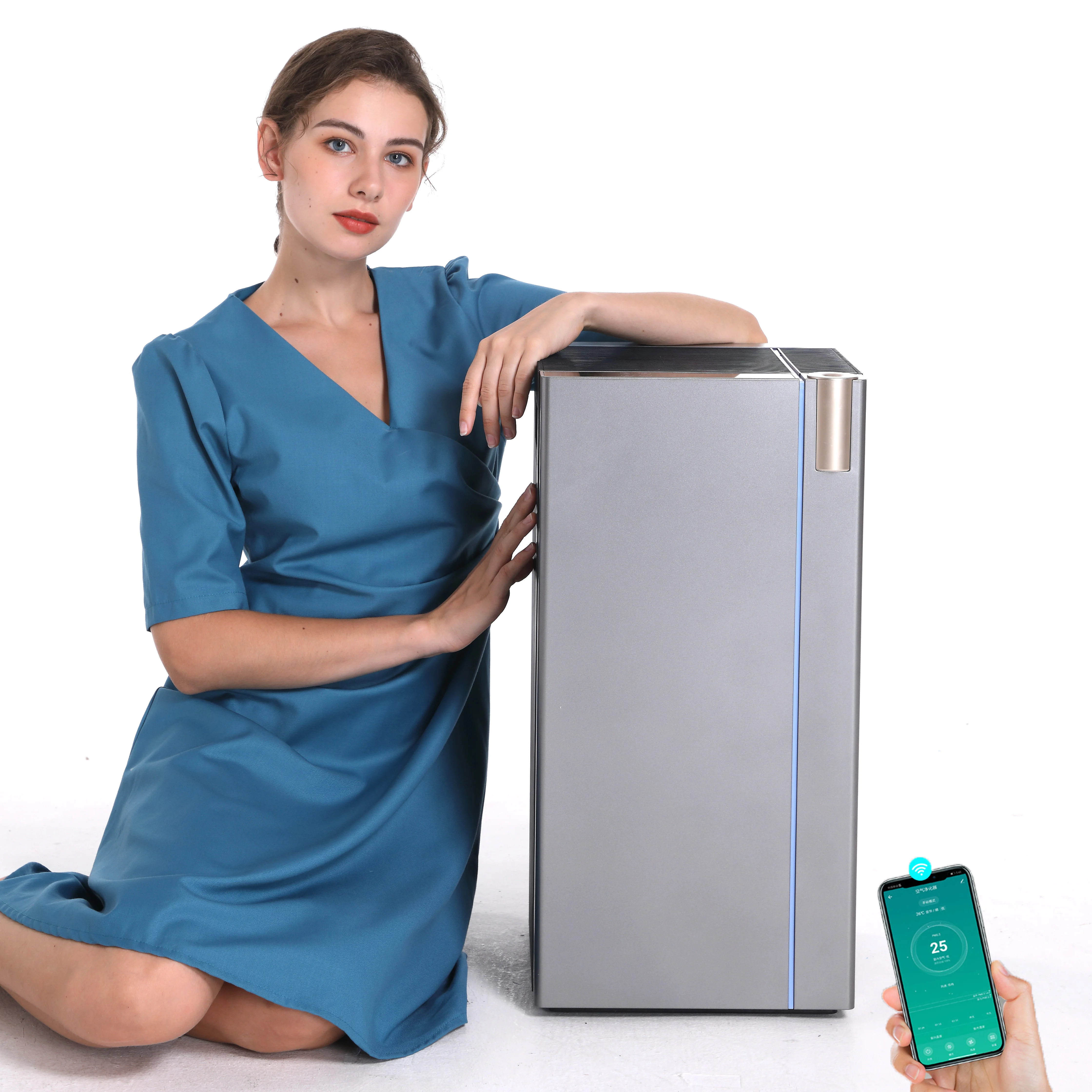 

Stock in US JAPAN CADR 418 hepa 13 home air purifier UVC smart portable air purifier