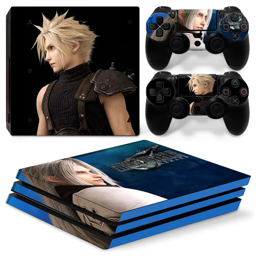 Final Fantasy VII для PS4 Pro виниловая наклейка из ПВХ крышка консоль контроллеры защитная