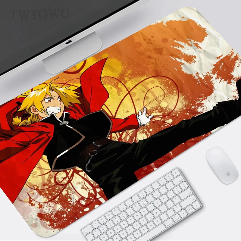 

Fullmetal Alchemist Mouse Pad Gamer XL HD Custom Mousepad XXL Desk Mats Natural Rubber Carpet Computer Desktop Mouse Pad