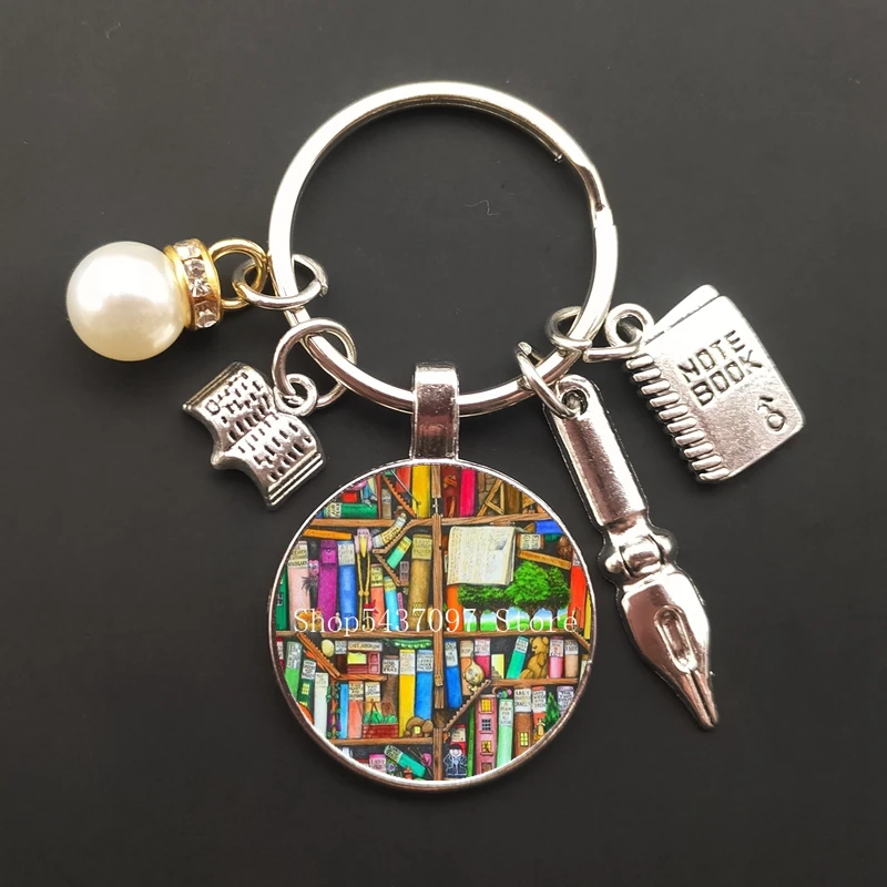 Брелок для ключей в стиле ретро ретро-книга с фото пар ювелирных изделий сумок
