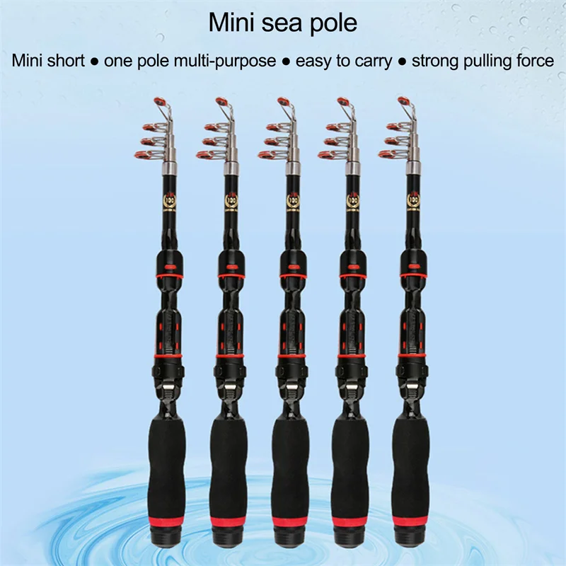 

1.0m-2.3m Portable mini telescopic fishing rod freshwater fishing rod
