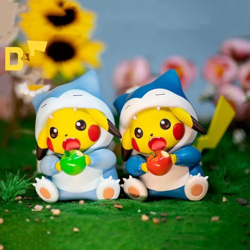 

Cute Dress Pikachu Snorlax Pajamas Pikachu Garage Kits Model Furnishing Articles