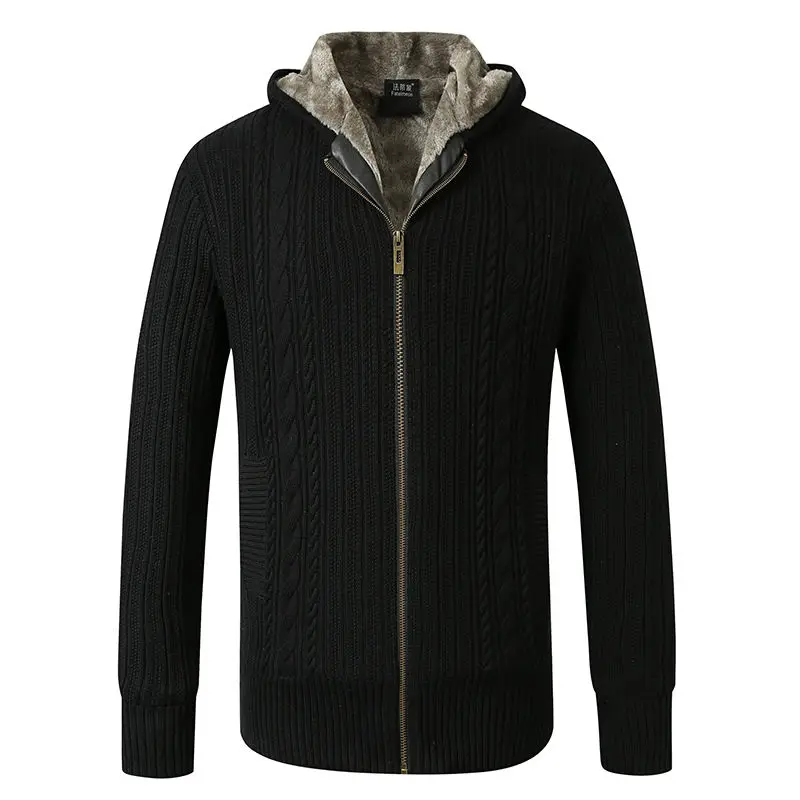 

Autumn Winter 2023 Cardigan Jacket Men Men Warm Sweater Coat Men Knitted Sweater Solid Cardigan Jackets Man Casual Clothing D04