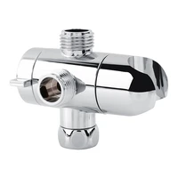 3 way shower head diverter and mount combo shower arm mounted valve fix bracket bathroom