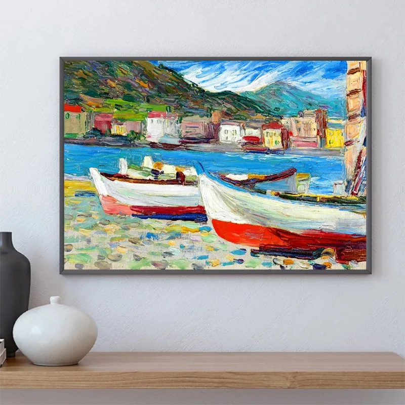 Абстрактная Акварельная графика Wassily Kandinsky художественные плакаты и принты на