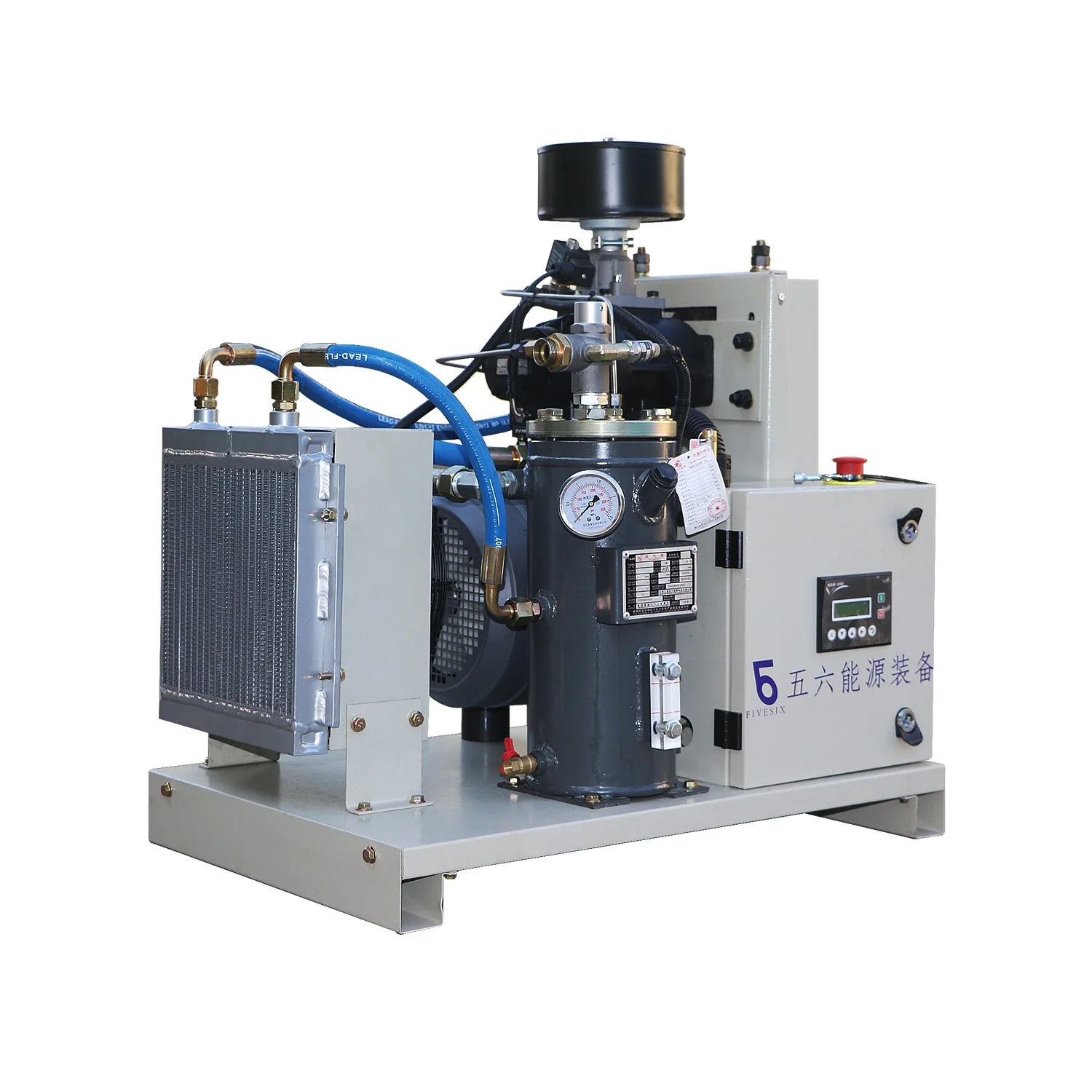 High Pressure Digital Japan Small 7.5KW 10HP 3 Phase 220 Volt 230 Volts Industrial Rotary Screw Air-Compressors Belt Drive