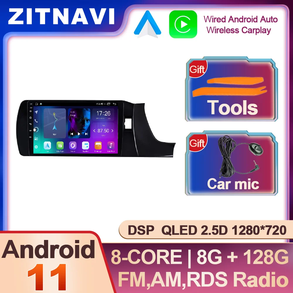 

Android 11 For Honda Amazr Right Car Radio AHD DSP BT Wireless Carplay Auto Navigation GPS SWC Multimedia Player 5G WIFI Stereo