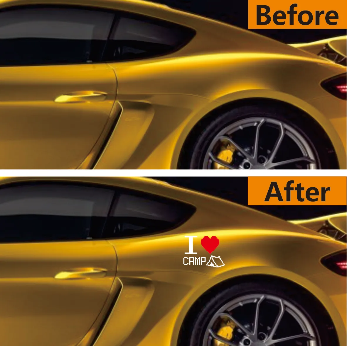 I LOVE camping Car Sticker Motorcycle Decals Styling Accessories DIY Auto Truck StickerWaterproof and non debonding