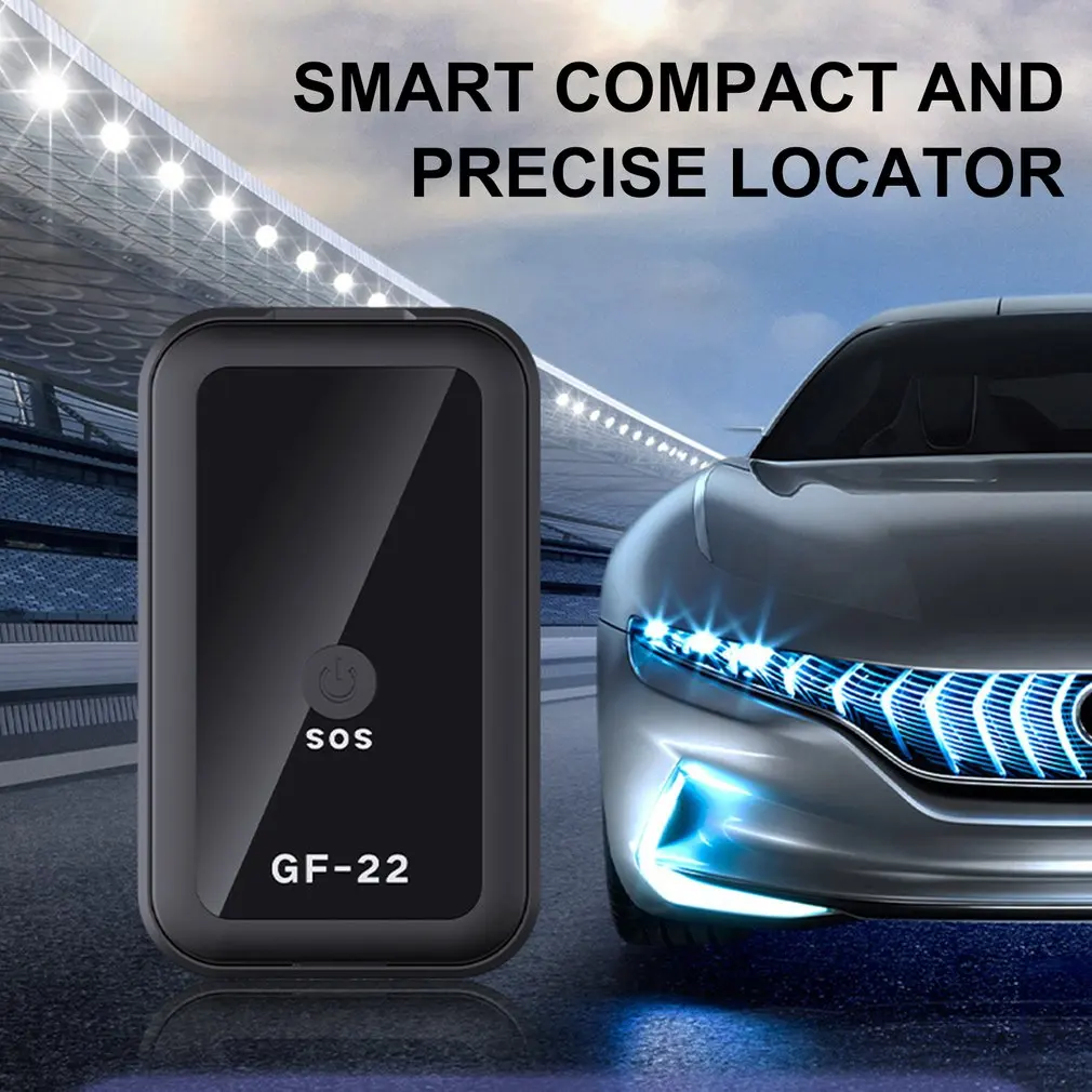 Автомобильный мини-трекер GF22 магнитный GPS-локатор с голосовым управлением Wi-Fi LBS