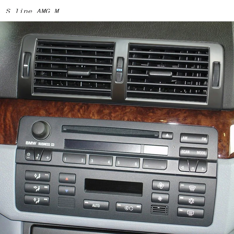 

Car Styling For BMW 3 Series E46 1998-2004 Car interior Sticker Central control Air Outlet Frame Trim cover Auto Accessoires