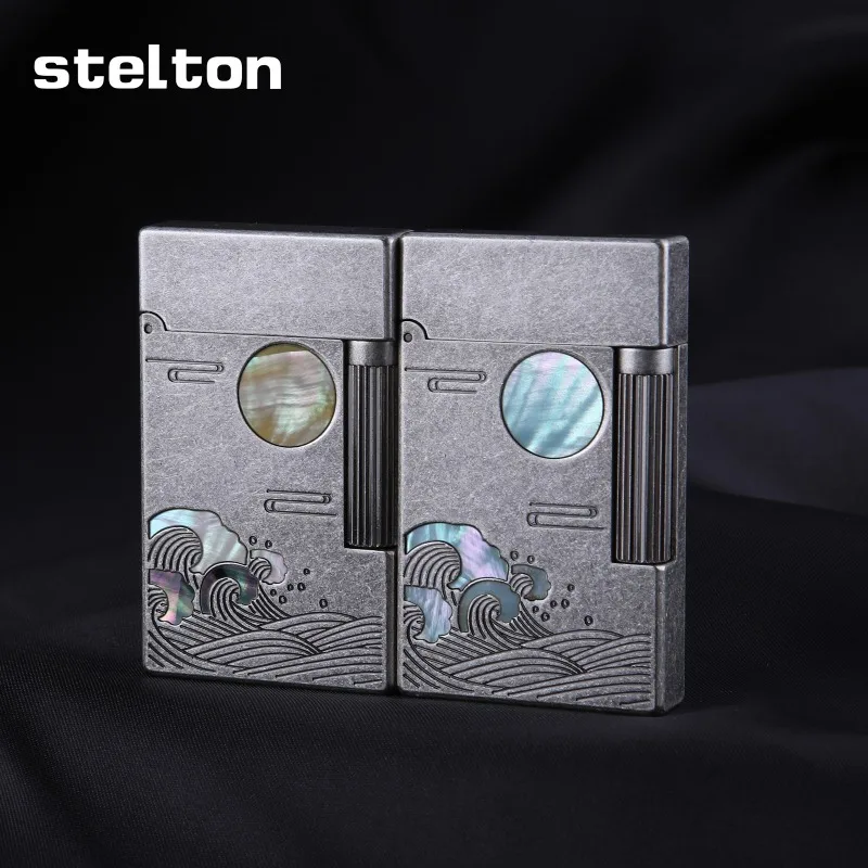 Фото Надувная зажигалка Stelton 2026: Дизайн «Волна» под старинное серебро, высококачественный креативный персонализированный подарок №3