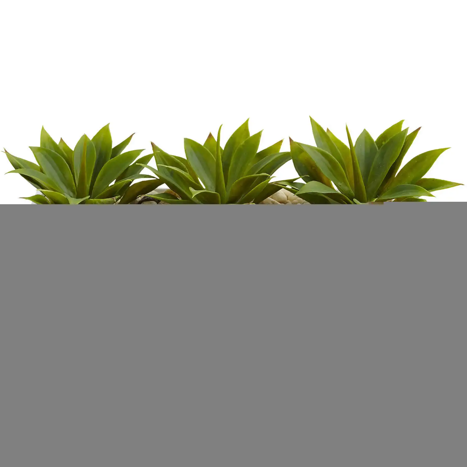 

Free shipping 7" Agave Succulent Artificial Plant in Rectangular Planter Green