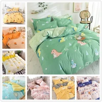 cartoon dinosaur bedding set single bed lemons kids quilt cover sheet pillowcase 34pcs bedclothes bed duvet cover set
