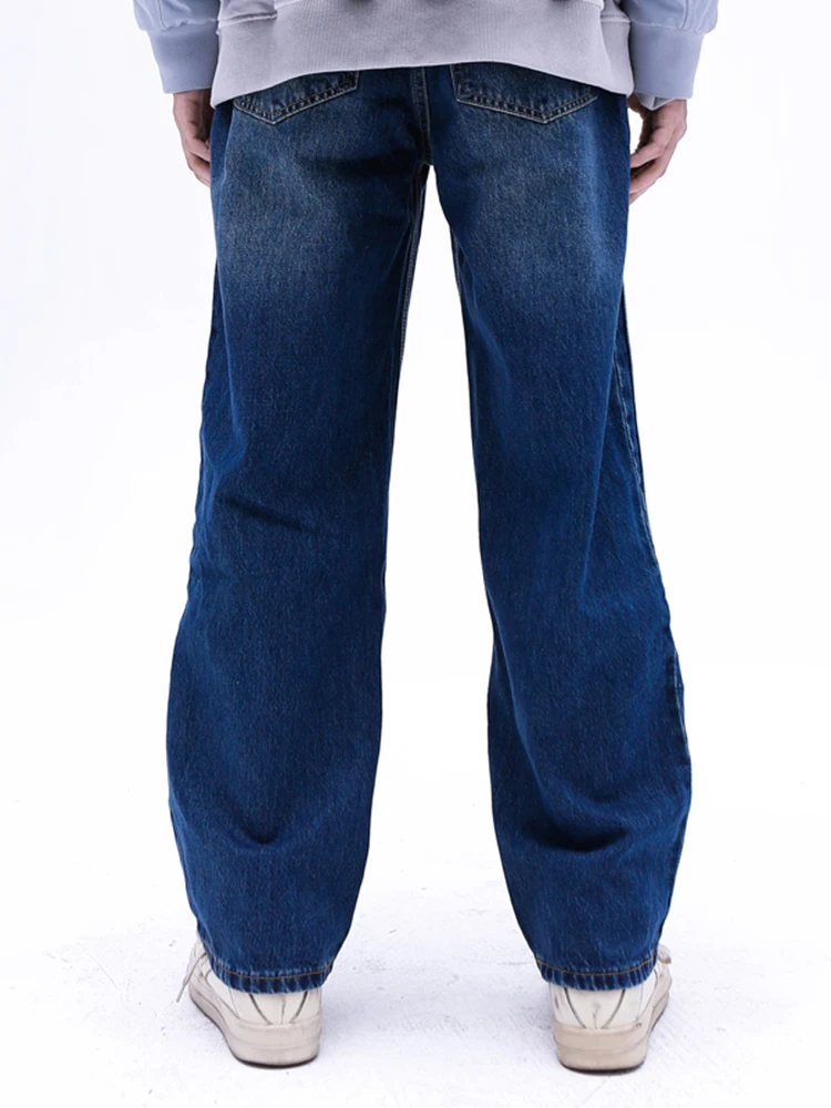 Men's Loose Jeans Street Clothing American High Street Fashion Y2k Jeans Loose Straight Pants Brand Men's Clothing Y2k Clothes