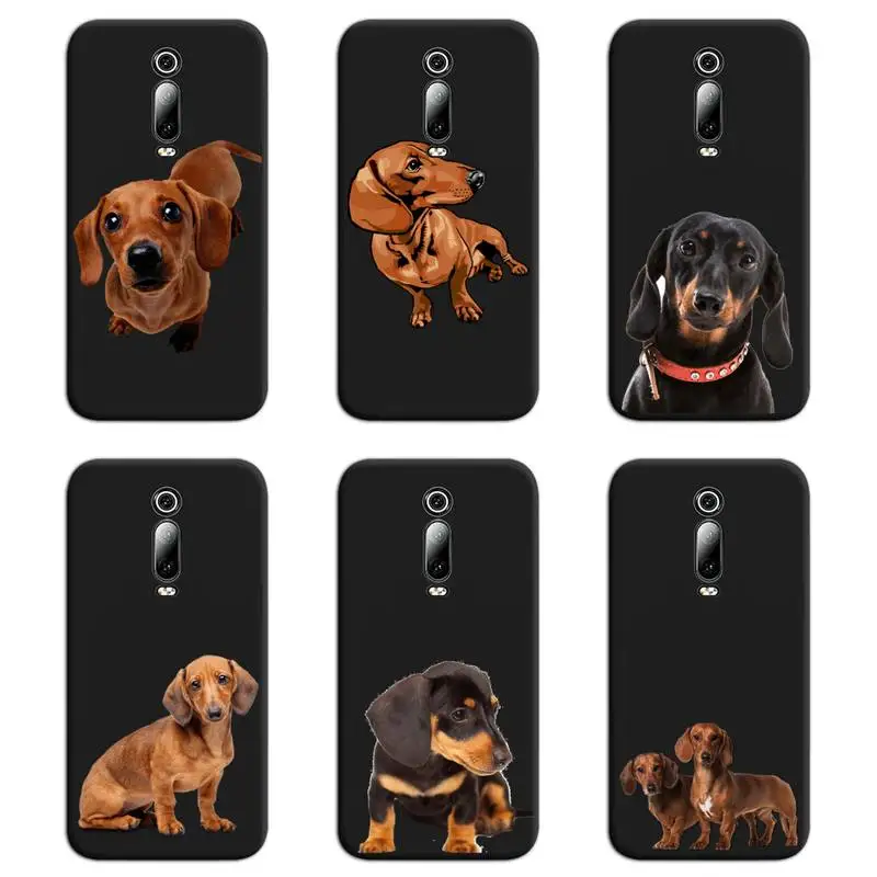 

Cute Dog Dachshund Phone Case For Redmi 9A 9 8A Note 11 10 9 8 8T Pro Max K20 K30 K40 Pro