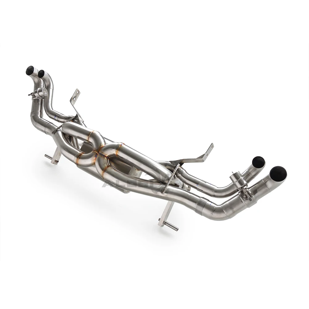 Фото Подходит для Lamborghini Hurac á n LP580 LP610 LP640 5.2 2014-2018 с вакуумным клапаном, автомобильная система выхлопной трубы A №3