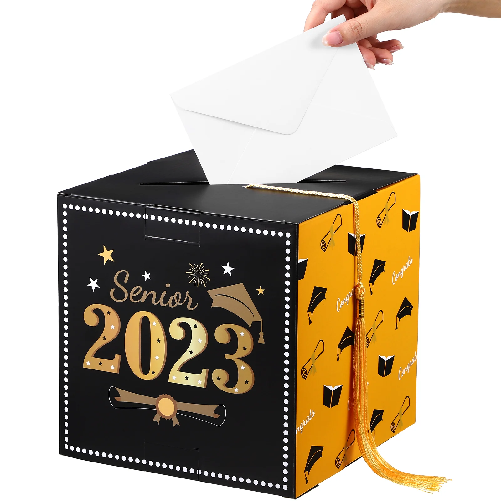 

Box Graduation Card Grad Cap Decor Party Gift Decorations Congrats Graduate Cards Boxes Cap Advice Invitation Wish Congrates