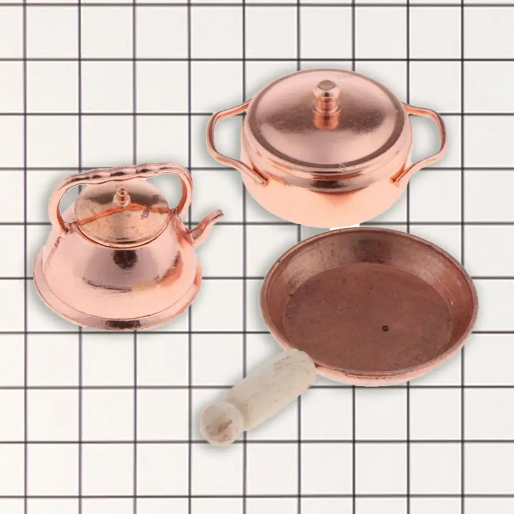 

3 шт., мини-горшок для кукольного домика