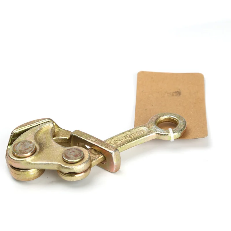 

0,5, 1 тонна зажим для проволочного троса, многофункциональный захват для электрического кабеля, нескользящий мини-инструмент для затяжки, углеродистая сталь