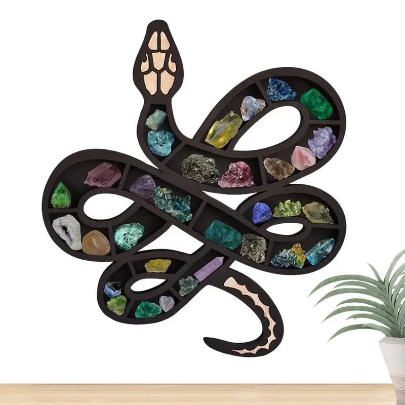 

Хрустальная деревянная полка в форме змеи, стена со стразами, стеллаж для гостиной, домашний стеллаж, декор на Хэллоуин