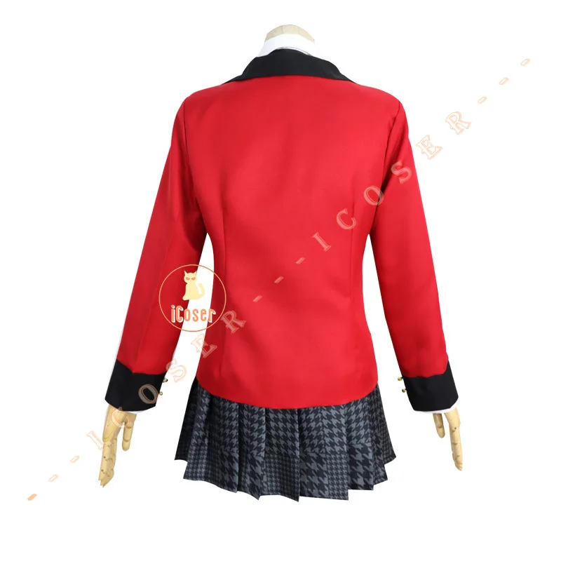Парик для косплея Мэри из аниме Kakegurui Twin Saotome Женский костюм с красной курткой